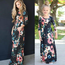 Load image into Gallery viewer, Mother Daughter Dresses Long Dress Casual for Mom &amp; Daughter Dress