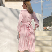 Load image into Gallery viewer, Mother Daughter Matching Woman Baby Girls Pink Silks Pink Long Dress