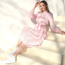 Load image into Gallery viewer, Mother Daughter Matching Woman Baby Girls Pink Silks Pink Long Dress