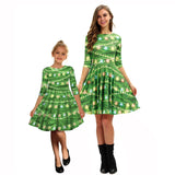 Mother Kids Christmas Princess Party Dresses