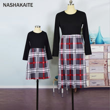 Load image into Gallery viewer, Mother Daughter Matching Clothes Patchwork Plaid