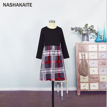 Load image into Gallery viewer, Mother Daughter Matching Clothes Patchwork Plaid