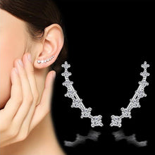 Load image into Gallery viewer, sterling silver new earrings high quality retro simple seven