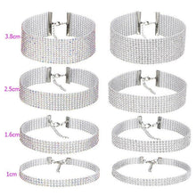 Load image into Gallery viewer, NEW Crystal Rhinestone Choker Necklace Women Wedding Accessories - Sophornlilly