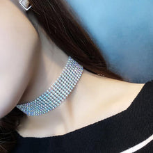 Load image into Gallery viewer, NEW Crystal Rhinestone Choker Necklace Women Wedding Accessories - Sophornlilly