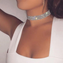 Load image into Gallery viewer, NEW Crystal Rhinestone Choker Necklace Women Wedding Accessories - Sophornlilly