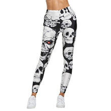 Load image into Gallery viewer, NEW Skull Print Leggings Women Sexy Bandage Stretch Trouser Lady