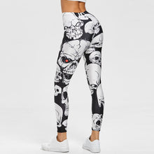 Load image into Gallery viewer, NEW Skull Print Leggings Women Sexy Bandage Stretch Trouser Lady