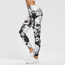 Load image into Gallery viewer, NEW Skull Print Leggings Women Sexy Bandage Stretch Trouser Lady