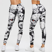 Load image into Gallery viewer, NEW Skull Print Leggings Women Sexy Bandage Stretch Trouser Lady