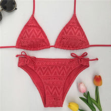 Load image into Gallery viewer, NEW Women Swimwear Bikini Set Bandage Push-Up