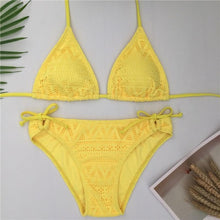 Load image into Gallery viewer, NEW Women Swimwear Bikini Set Bandage Push-Up