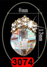 Load image into Gallery viewer, Nail Art Alloy Crystal Rhinestone 20 PCS Shiny Strass Diamond Multi