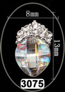 Nail Art Alloy Crystal Rhinestone 20 PCS Shiny Strass Diamond Multi