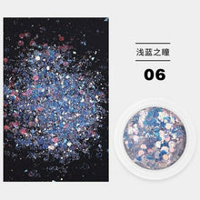 Load image into Gallery viewer, Nail Fairy pupil mixed glitter glitter sequins laser tear mole eye