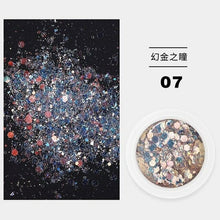 Load image into Gallery viewer, Nail Fairy pupil mixed glitter glitter sequins laser tear mole eye