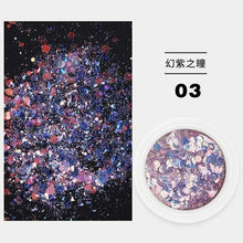 Load image into Gallery viewer, Nail Fairy pupil mixed glitter glitter sequins laser tear mole eye