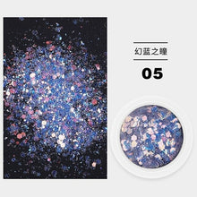 Load image into Gallery viewer, Nail Fairy pupil mixed glitter glitter sequins laser tear mole eye