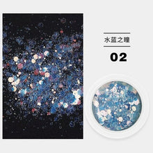 Load image into Gallery viewer, Nail Fairy pupil mixed glitter glitter sequins laser tear mole eye