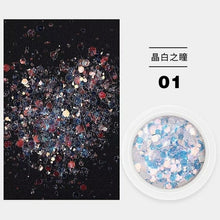 Load image into Gallery viewer, Nail Fairy pupil mixed glitter glitter sequins laser tear mole eye
