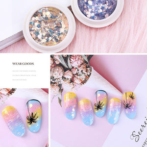 Nail Fairy pupil mixed glitter glitter sequins laser tear mole eye