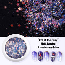 Load image into Gallery viewer, Nail Fairy pupil mixed glitter glitter sequins laser tear mole eye