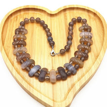 Load image into Gallery viewer, Natural Crystal Tiger's Eye Stone Decorated with Turquoises Mixed