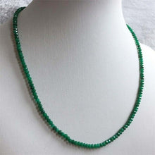 Load image into Gallery viewer, Natural Emeralds Rubys Sapphires 2*3mm Beads Women Luxury Necklace - Sophornlilly