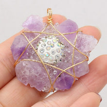 Load image into Gallery viewer, Natural Pearls Pendant plus Amethysts For DIY Jewelry Making Necklace - Sophornlilly