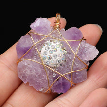 Load image into Gallery viewer, Natural Pearls Pendant plus Amethysts For DIY Jewelry Making Necklace - Sophornlilly