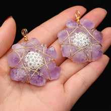 Load image into Gallery viewer, Natural Pearls Pendant plus Amethysts For DIY Jewelry Making Necklace - Sophornlilly