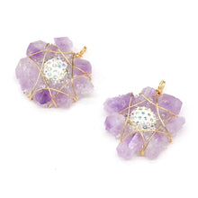 Load image into Gallery viewer, Natural Pearls Pendant plus Amethysts For DIY Jewelry Making Necklace - Sophornlilly