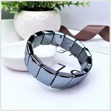 Load image into Gallery viewer, Natural Polysilicon Terahertz Bracelet DIY Geometry Section Chamfer