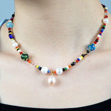 Load image into Gallery viewer, Natural Real Freshwater Pearls Crystal Simple Rainbow Rice Beads - Sophornlilly