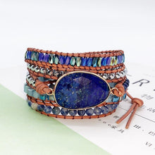 Load image into Gallery viewer, Natural Stone Bracelet Hand Woven Multilayer Leather Bracelet Creative - Sophornlilly