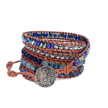Load image into Gallery viewer, Natural Stone Bracelet Hand Woven Multilayer Leather Bracelet Creative - Sophornlilly