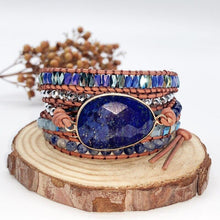 Load image into Gallery viewer, Natural Stone Bracelet Hand Woven Multilayer Leather Bracelet Creative - Sophornlilly