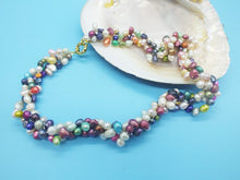 Load image into Gallery viewer, Natural mixed color pearl necklace 21"|Choker Necklaces|