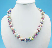 Load image into Gallery viewer, Natural mixed color pearl necklace 21"|Choker Necklaces|