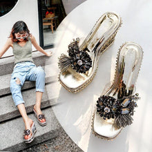 Load image into Gallery viewer, New 10cm High heeled Women Sandals Wedges Heels Women Pumps Shoes|High - Sophornlilly