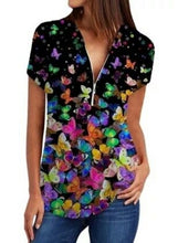 Load image into Gallery viewer, Spring And Summer Butterfly Flower Printed Pullover Slim Fit