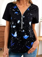 Load image into Gallery viewer, Spring And Summer Butterfly Flower Printed Pullover Slim Fit