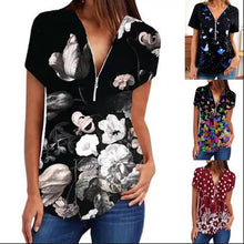 Load image into Gallery viewer, Spring And Summer Butterfly Flower Printed Pullover Slim Fit