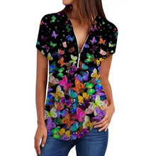 Load image into Gallery viewer, Spring And Summer Butterfly Flower Printed Pullover Slim Fit