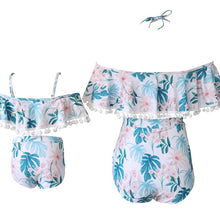 Load image into Gallery viewer, New 3D Print Highwaist 2PCS Set Mom and Daughter Swimwear Mommy and Me