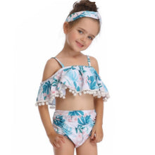 Load image into Gallery viewer, New 3D Print Highwaist 2PCS Set Mom and Daughter Swimwear Mommy and Me