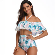 Load image into Gallery viewer, New 3D Print Highwaist 2PCS Set Mom and Daughter Swimwear Mommy and Me