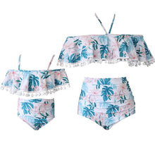 Load image into Gallery viewer, New 3D Print Highwaist 2PCS Set Mom and Daughter Swimwear Mommy and Me