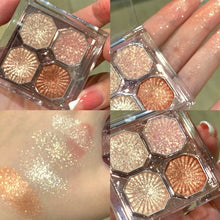 Load image into Gallery viewer, New 4 Colors Eyeshadow Palette Portable Makeup Highlight Matte Shimmer