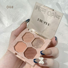 Load image into Gallery viewer, New 4 Colors Eyeshadow Palette Portable Makeup Highlight Matte Shimmer
